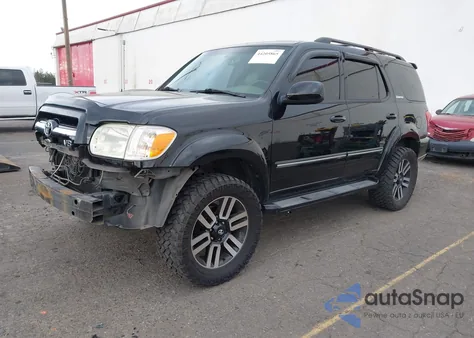 2006 Toyota Sequoia Limited V8 z USA, uszkodzony, nr VIN 5TDBT48A26S261897